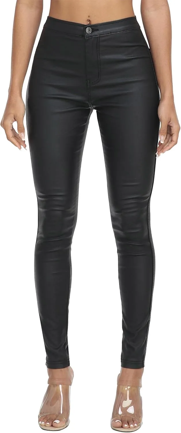 WAYRUNZ Womens High Waisted Pants Stretch Legging Jeans