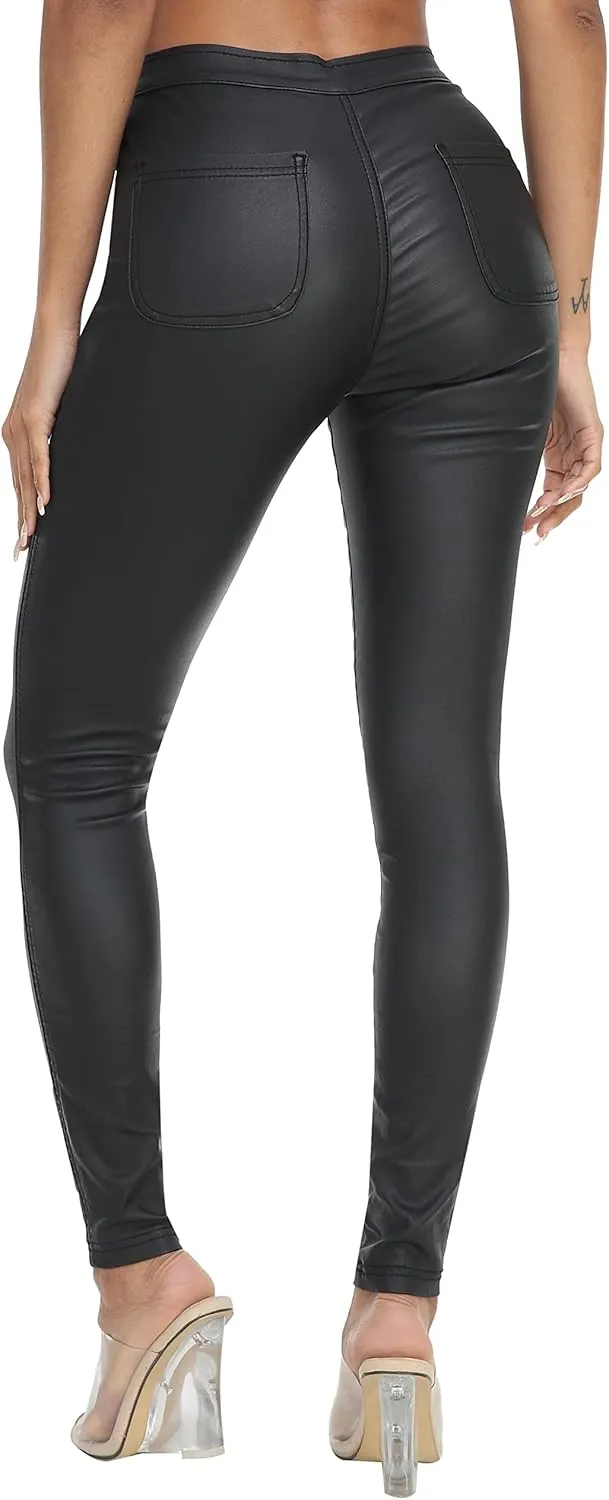 WAYRUNZ Womens High Waisted Pants Stretch Legging Jeans