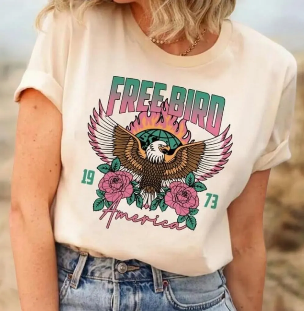 Women Vintage Rock Band Shirts Country Music Shirts Graphic Tees Concert Outfit Short Sleeve Tops