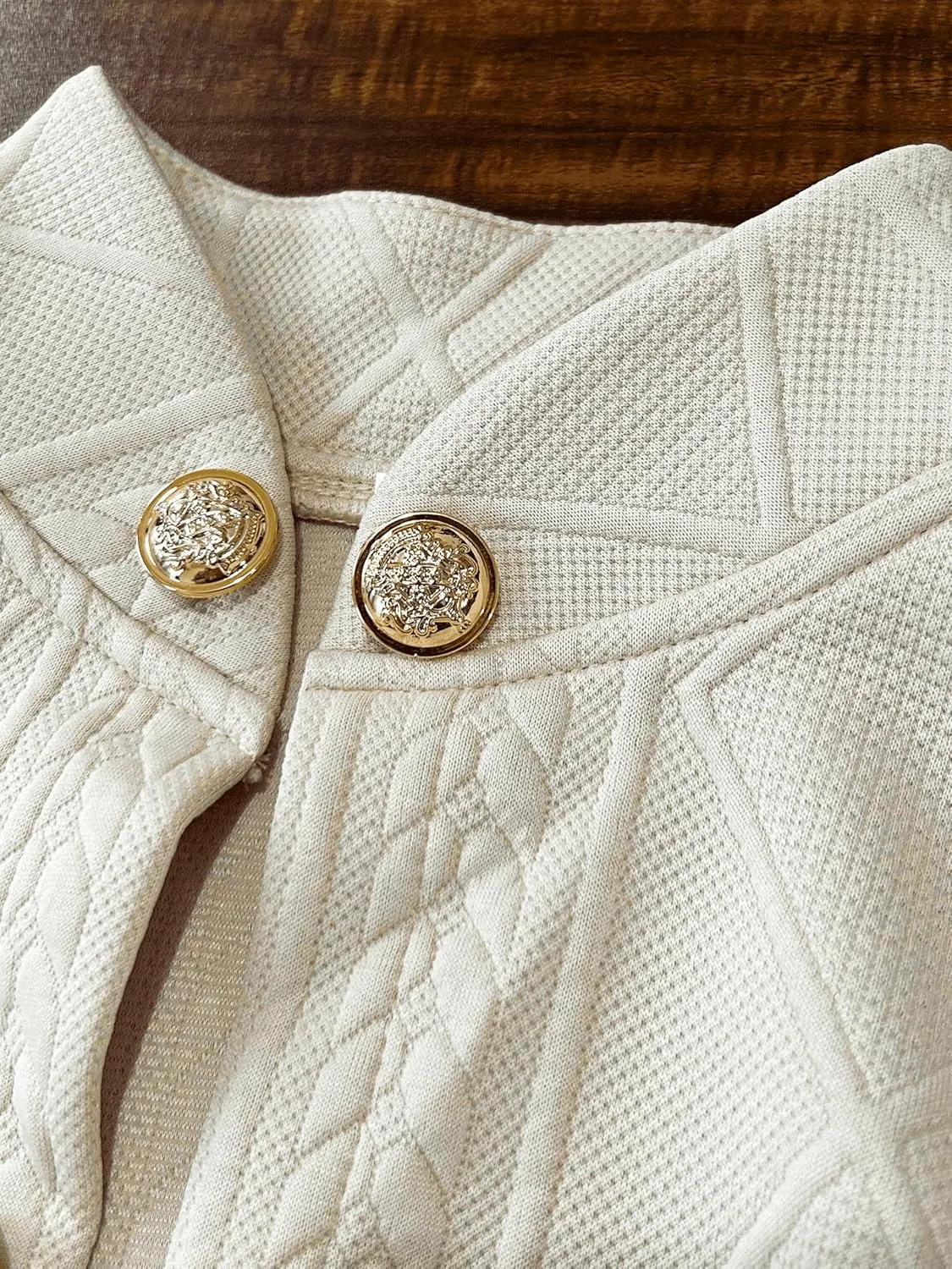 Women's Double Breasted Blazer Casual Business Slim Fit Long Sleeve Textured Open Front Blazer Jackets