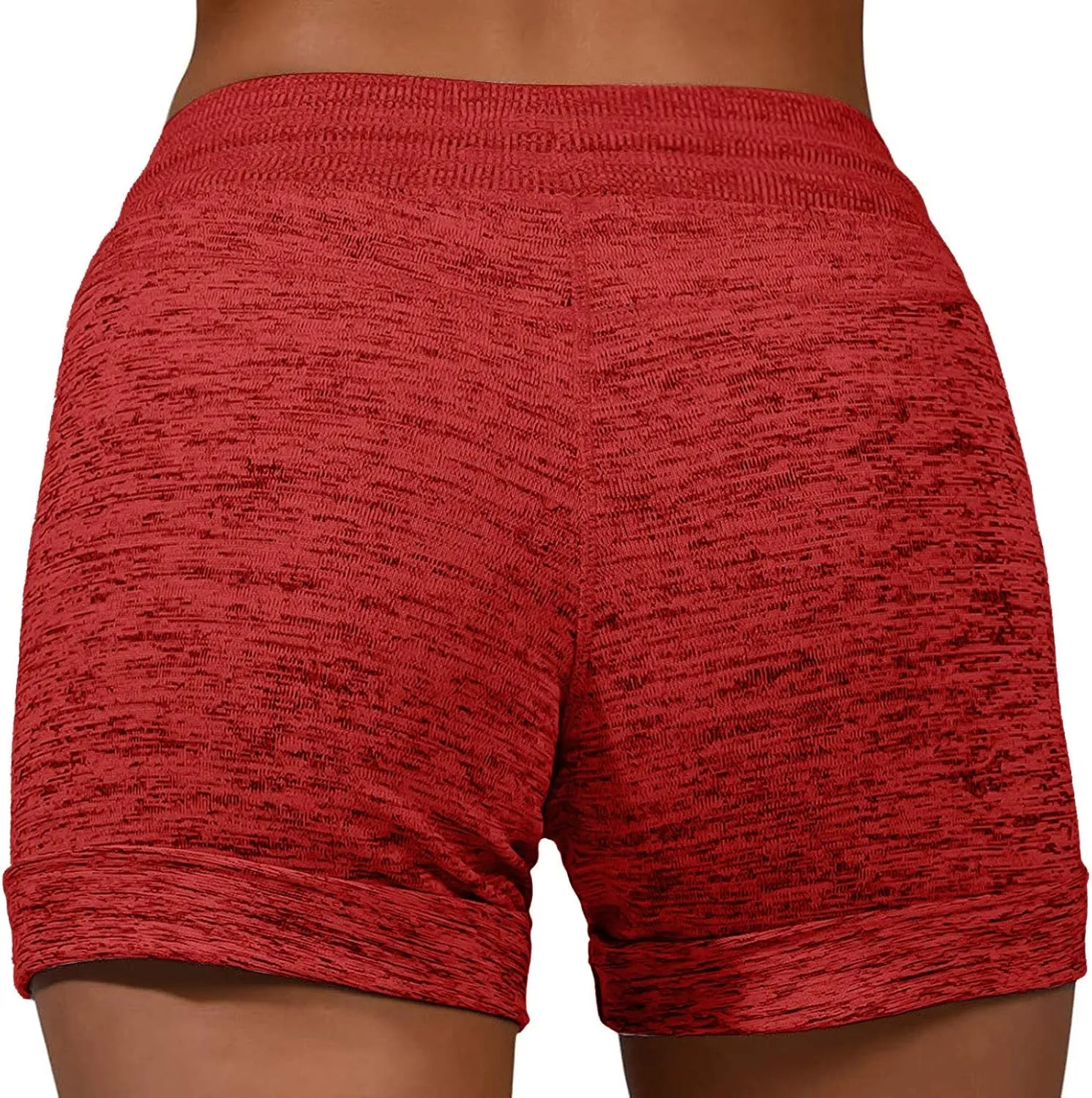Women's Summer Lounge Shorts Drawstring High Waisted Casual Beach Shorts Pull On Athletic Running Yoga Short Pants