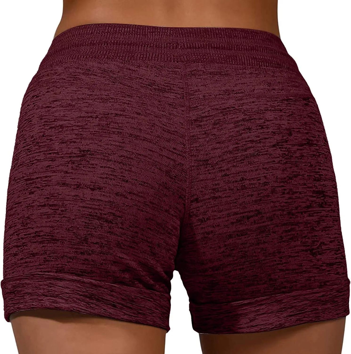 Women's Summer Lounge Shorts Drawstring High Waisted Casual Beach Shorts Pull On Athletic Running Yoga Short Pants