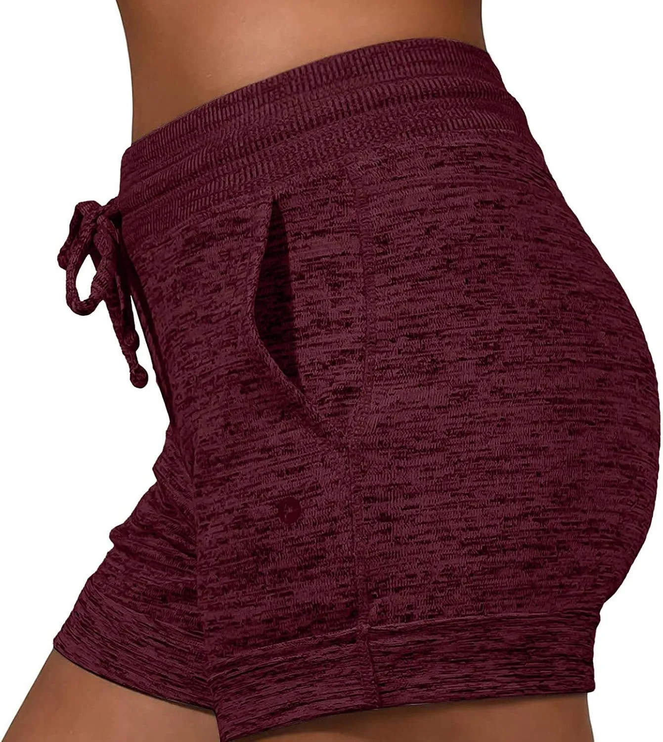 Women's Summer Lounge Shorts Drawstring High Waisted Casual Beach Shorts Pull On Athletic Running Yoga Short Pants