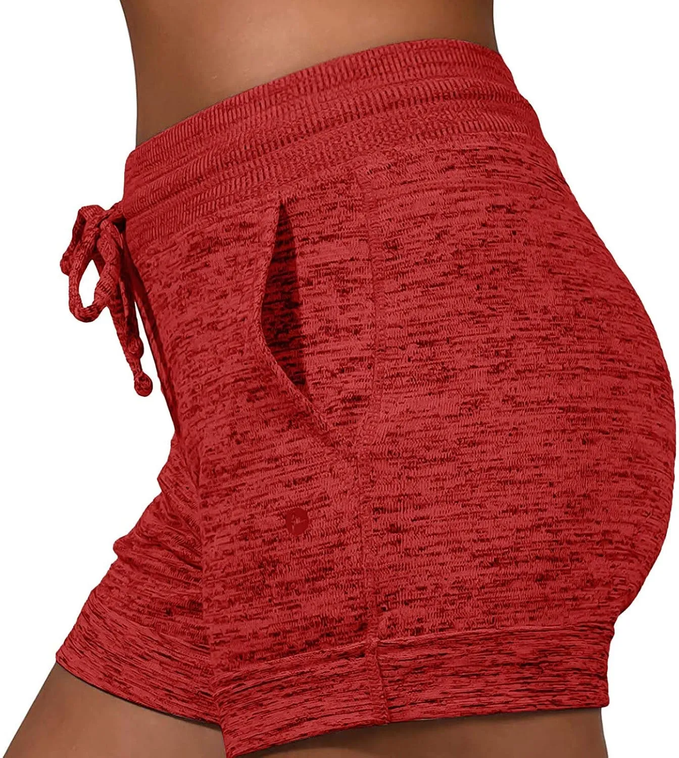 Women's Summer Lounge Shorts Drawstring High Waisted Casual Beach Shorts Pull On Athletic Running Yoga Short Pants