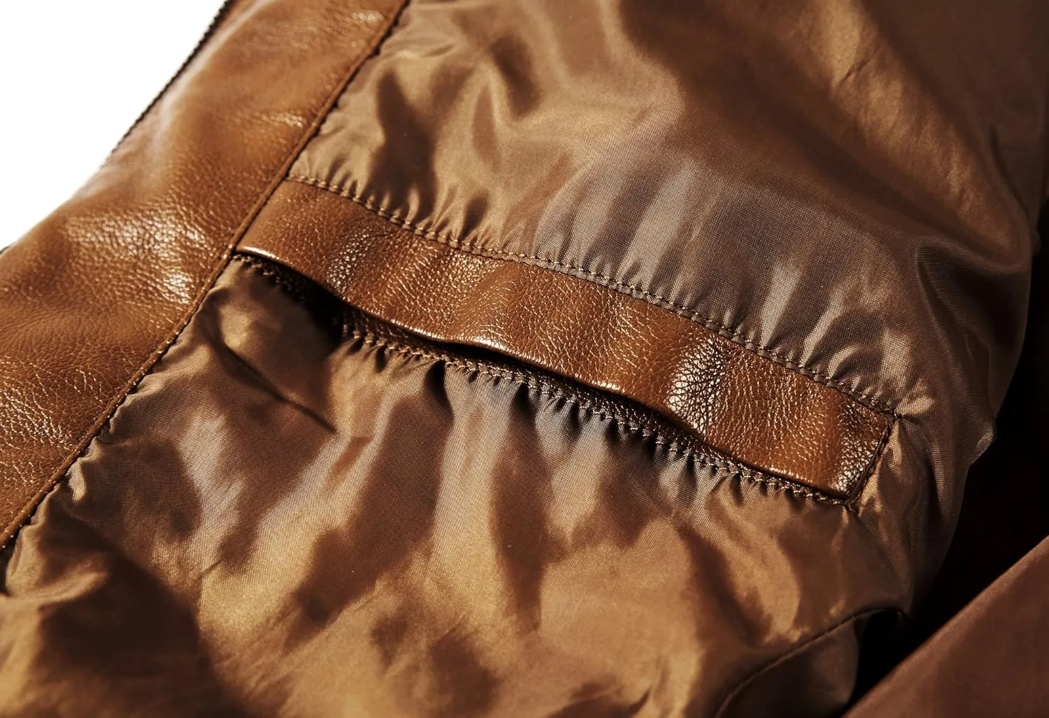 WULFUL Men's Stand Collar Leather Jacket Motorcycle Lightweight Faux Leather Outwear