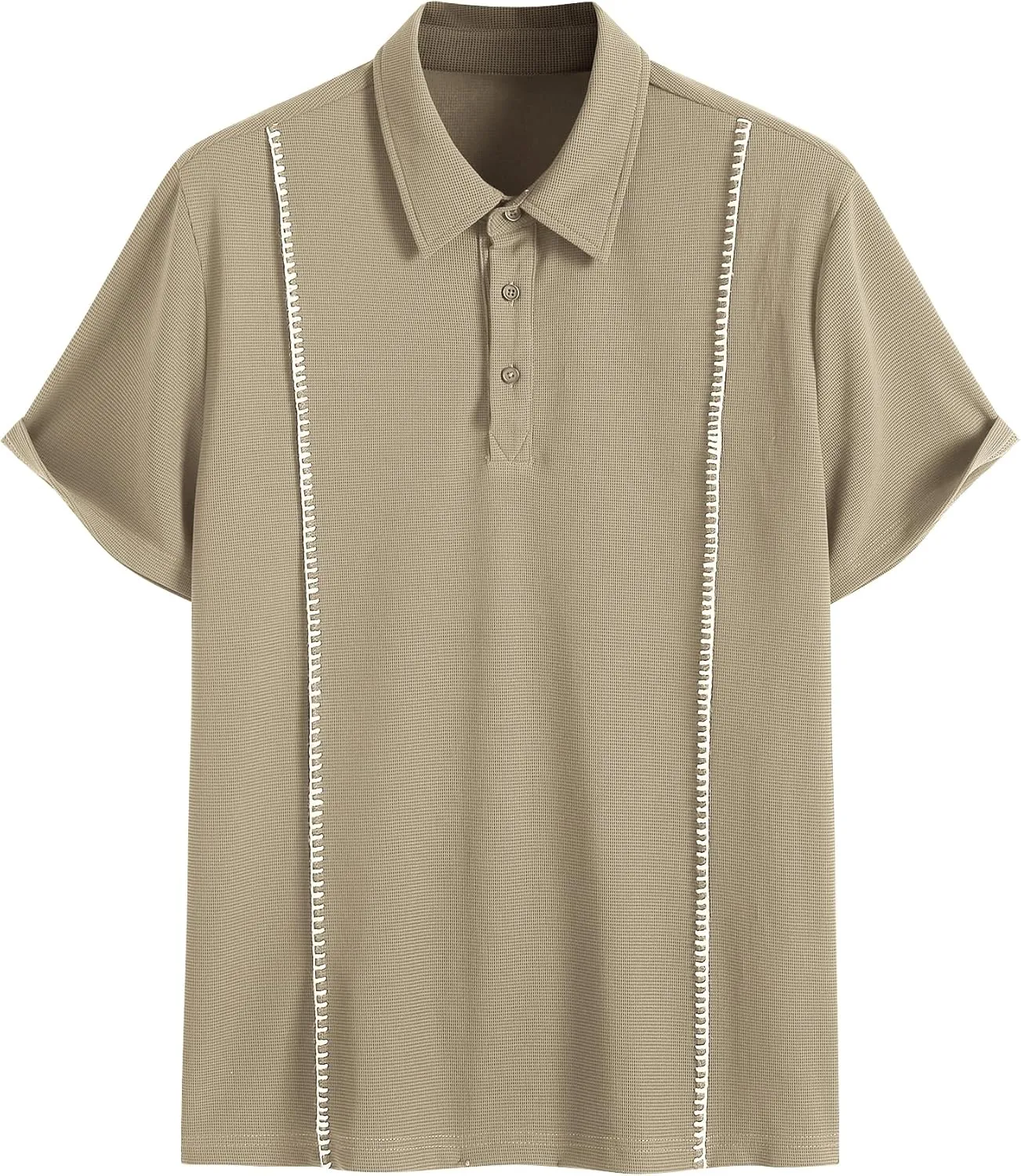 ZAFUL Men's Casual Button-Down Shirts Short Sleeve Striped Dress Shirts Button Down Tops