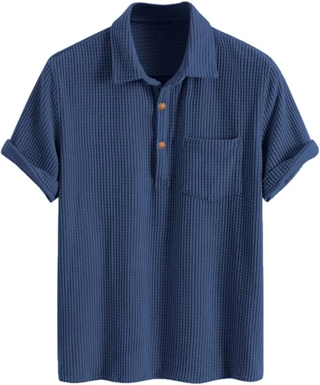 ZAFUL Men's Casual Button-Down Shirts Short Sleeve Striped Dress Shirts Button Down Tops